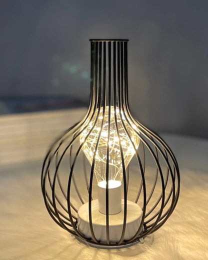 Lumiveil - Open Cage-Frame Sculptural Table Lamp