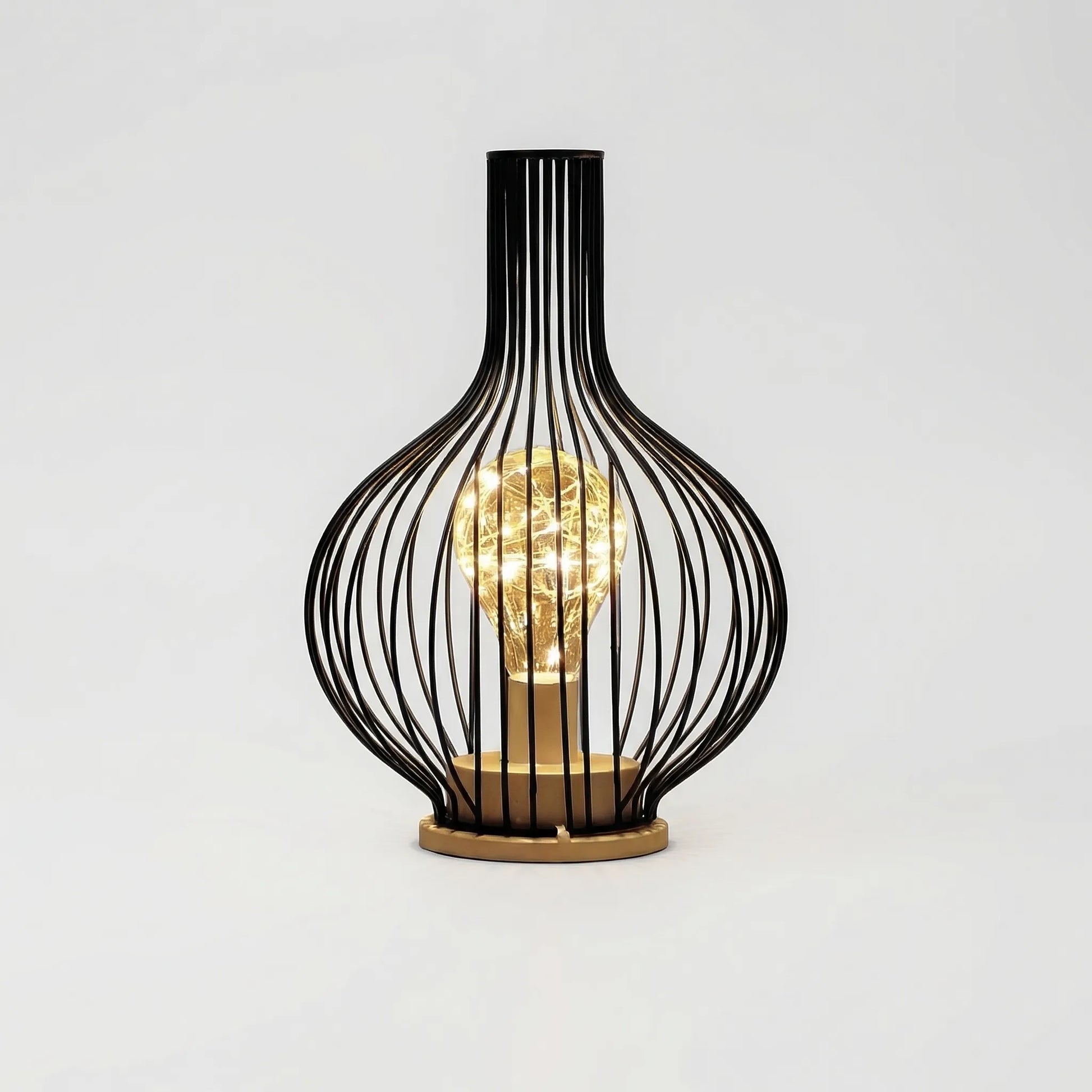 Lumiveil - Open Cage-Frame Sculptural Table Lamp