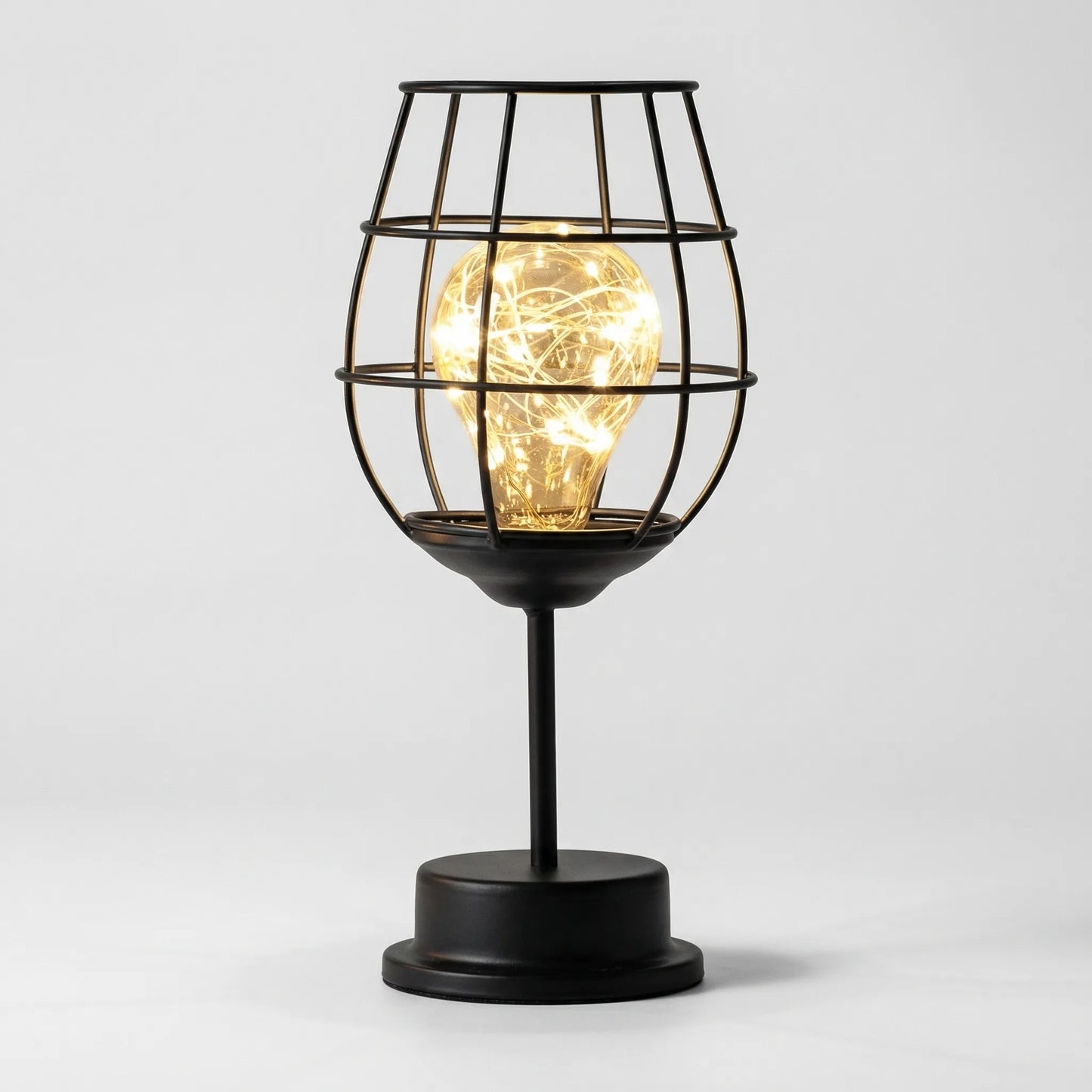 Lumiveil - Open Cage-Frame Sculptural Table Lamp