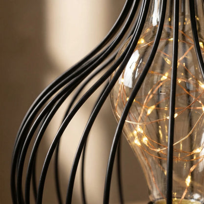 Lumiveil - Open Cage-Frame Sculptural Table Lamp
