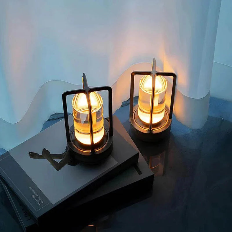 Klarako™ | Crystal Lantern with Touch Control & USB Charging | Elegant Lighting for Any Room