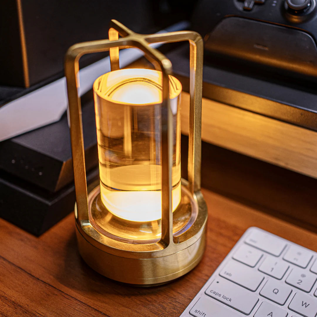 Klarako™ | Crystal Lantern with Touch Control & USB Charging | Elegant Lighting for Any Room